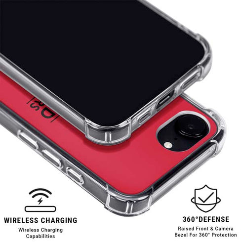 NBA Portland Trail Blazers Standard - Red iPhone 16e Clear Case